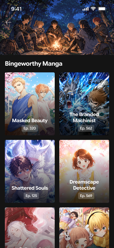 MangaNest curated manga library